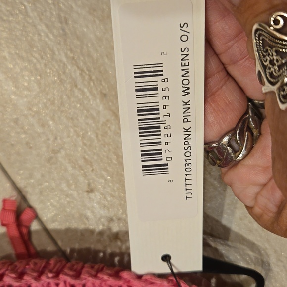 NWT Trina Turk Pink Stylish Sun Hat - Picture 5 of 8